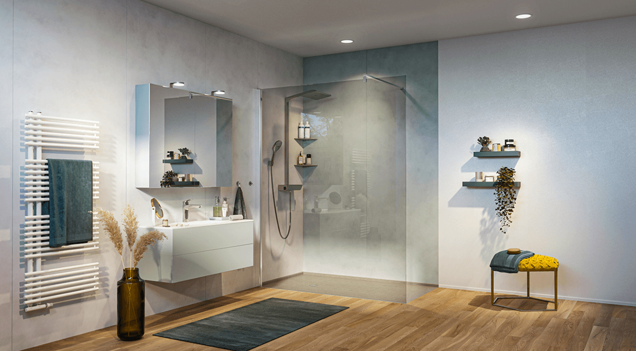 Modernes Badezimmer. Bild: viterma AG
