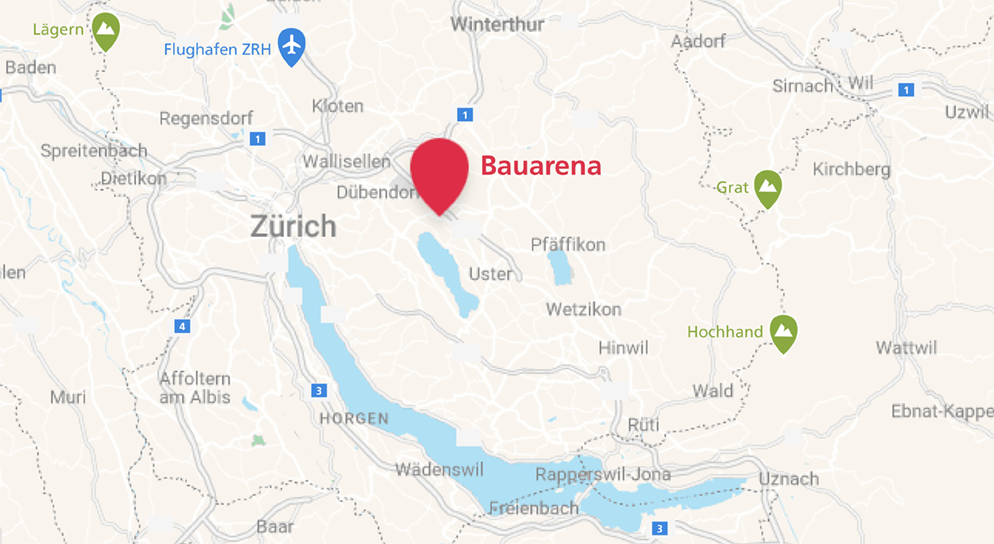 Karte Bauaerna