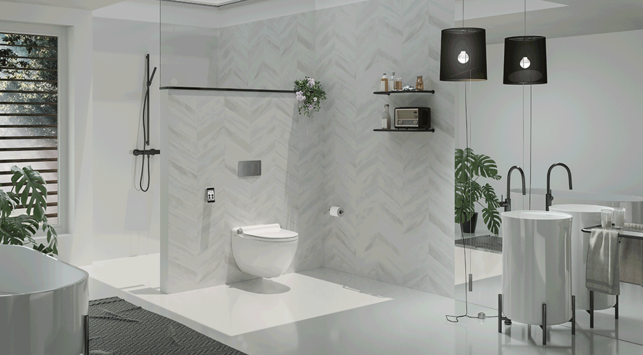 LaPreva: Modernes Dusch-WC