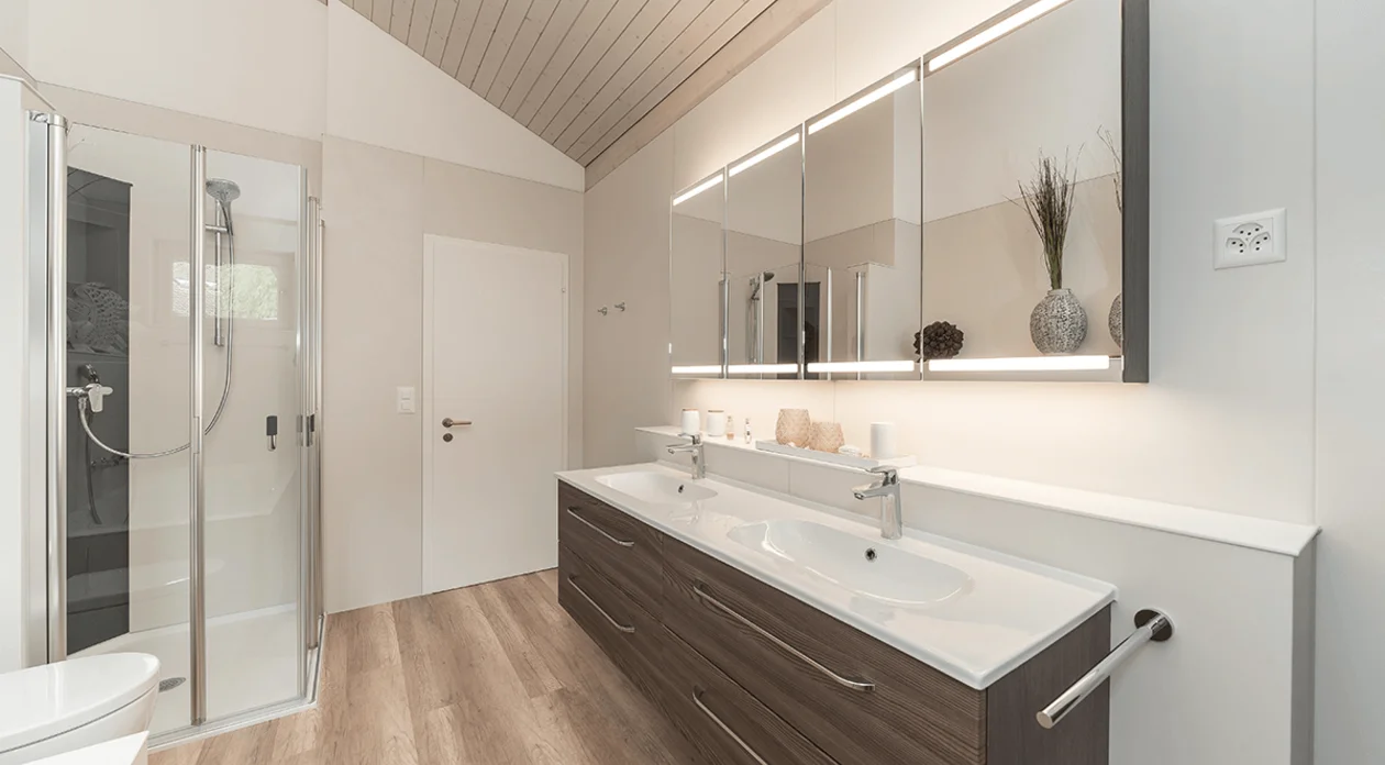 Modernes Badezimmer. Bild: viterma AG