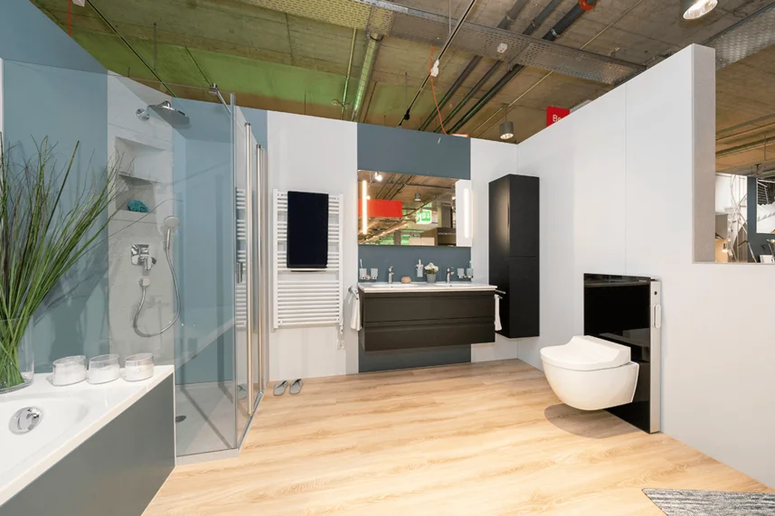 Modernes Badezimmer. Bild: viterma AG