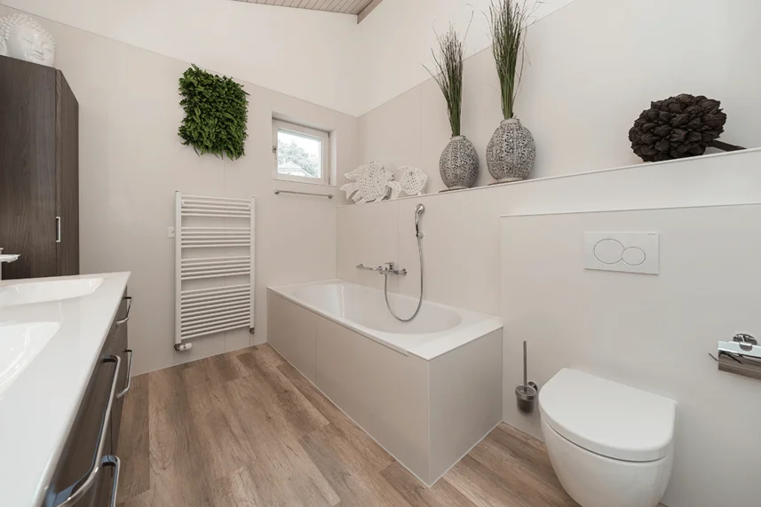 Modernes Badezimmer. Bild: viterma AG