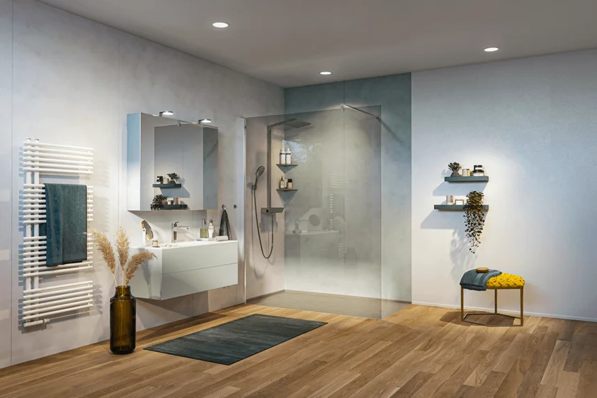 Modernes Badezimmer. Bild: viterma AG