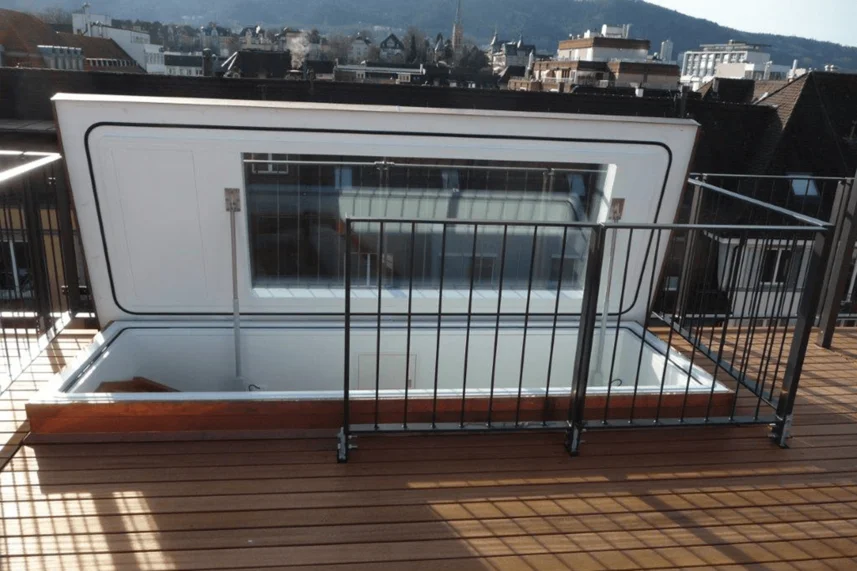 Bauarena Gartenwelt: Dachterrasse