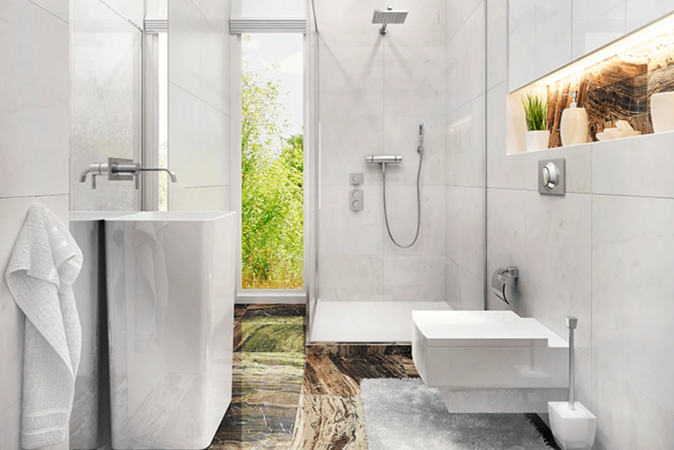 Bauarena Badwelt: Kleines Badezimmer