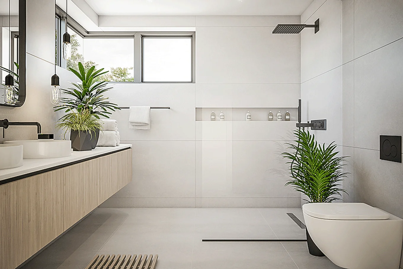Bauarena Badwelt: Begehbare und bodenebene Dusche