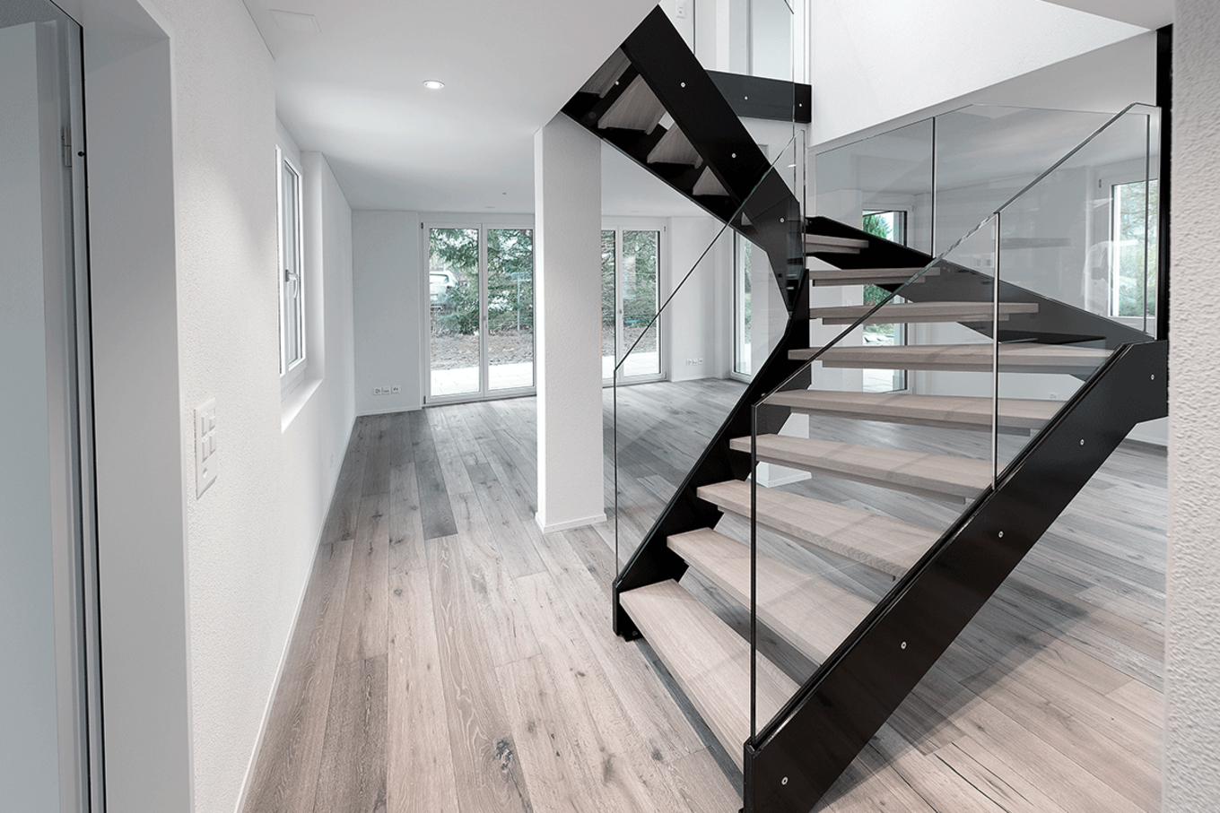 Moderne Treppengeländer. Bild: Keller Treppenbau