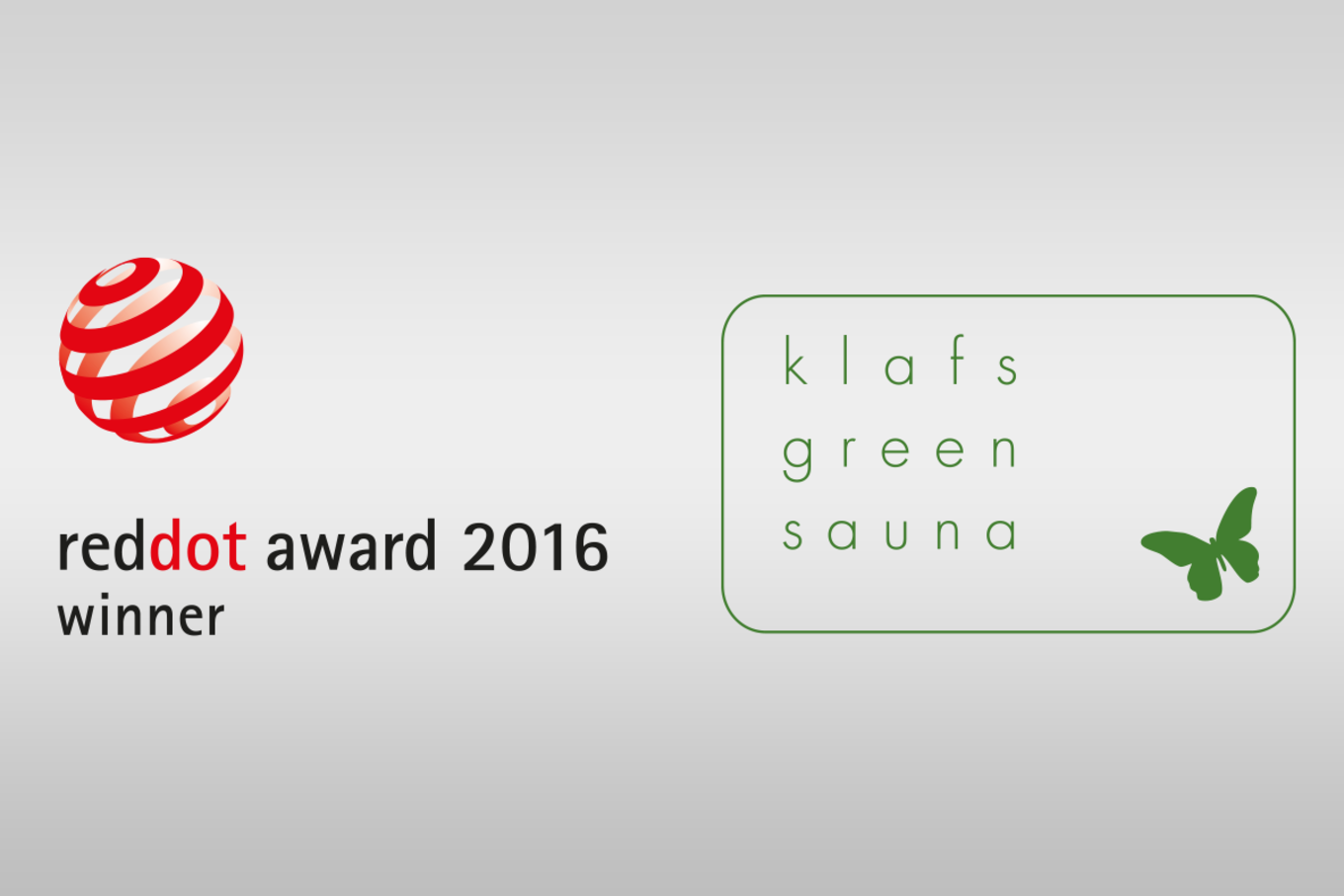 Klafs Gütesiegel: Reddot Award und Klafs Green Sauna