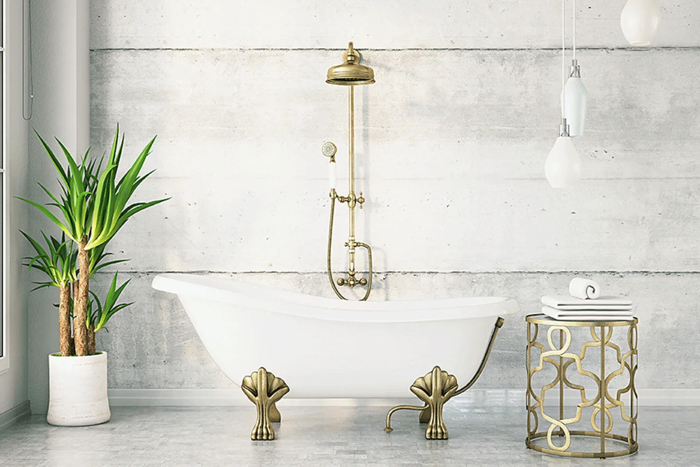 Bauarena Badwelt: Vintage Badewanne