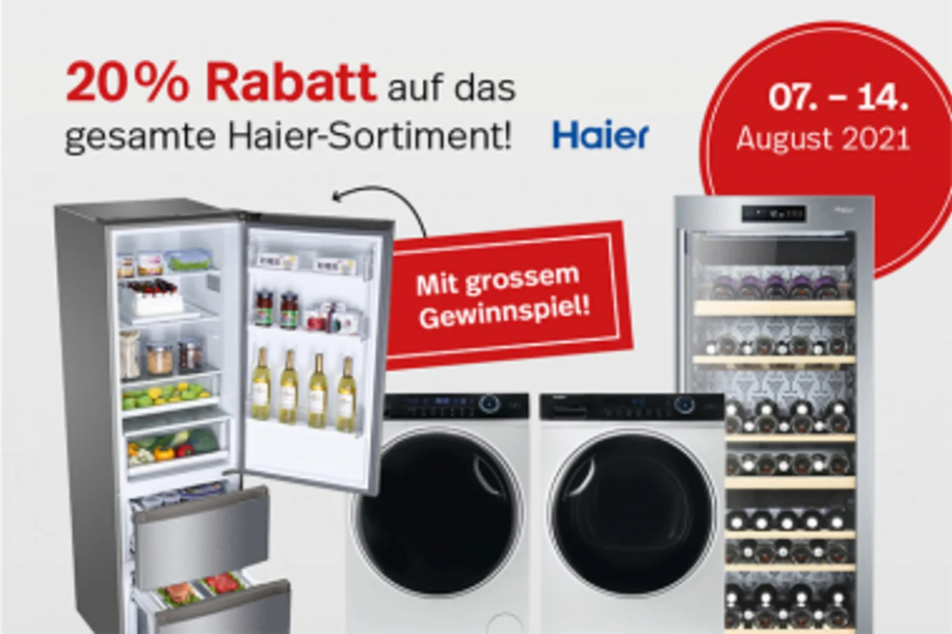 Rabattanzeige Haier